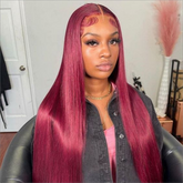 <span class="upgrade-icon"><img src="https://cdn.shopify.com/s/files/1/0555/4277/6110/files/tagupgrade.png" alt="Upgrade Icon" width="50" height="19"></span> Burgundy Silky Straight Glueless 7x5 HD Lace Front Wig