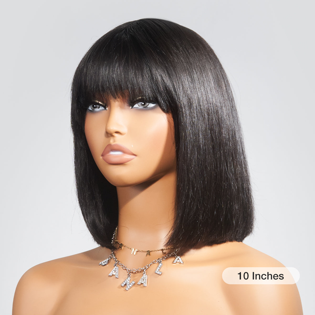 Cute Bob Minimalist Lace Wig With Bangs ⚡1-Min Install
