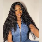 Loose Deep Lace Closure Wig with Pre-Plucked Hairline Pre-Cut HD Lace Glueless Wigs Beginner Friendly