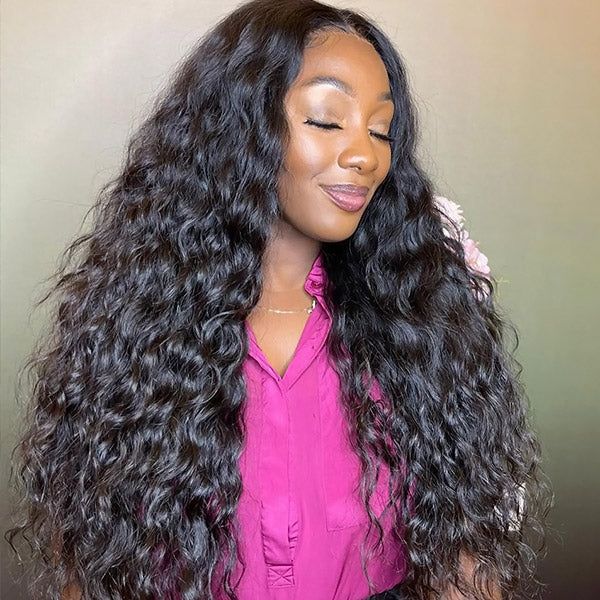 Loose Deep Lace Closure Wig with Pre-Plucked Hairline Pre-Cut HD Lace Glueless Wigs Beginner Friendly