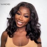 Gorgeous Loose Wave Closure Lace Glueless Wig 100% Human Hair