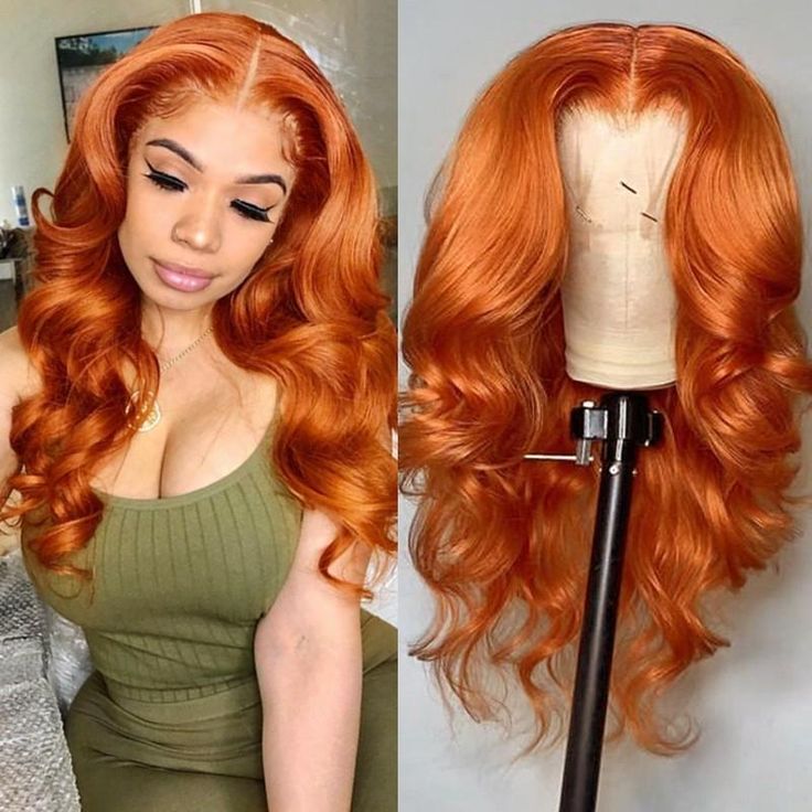 Ginger Yellow Body Wave 13x4 HD Lace Front Wig