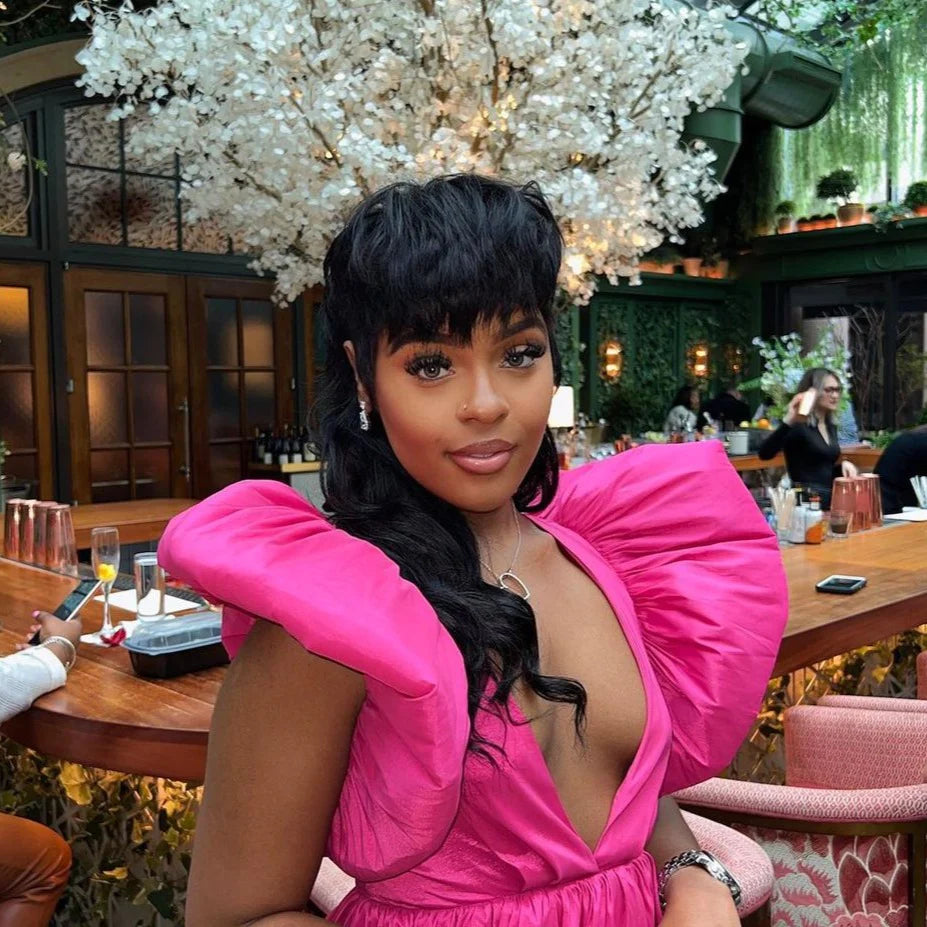 Pixie Cut Mullet Wigs With Razor Cut Bangs