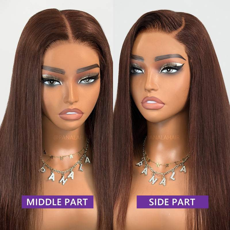 <span class="upgrade-icon"><img src="https://cdn.shopify.com/s/files/1/0555/4277/6110/files/tagupgrade.png" alt="Upgrade Icon" width="50" height="19"></span> Glueless Brown Silky Straight 7x5 HD Lace Front Wig