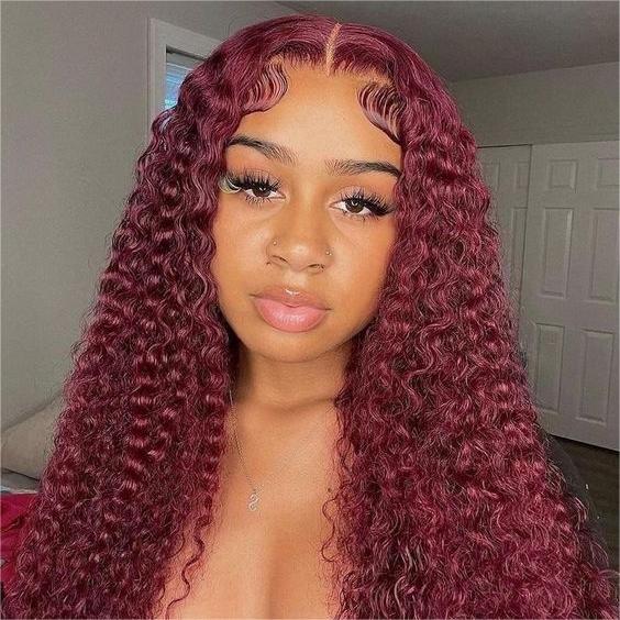<span class="upgrade-icon"><img src="https://cdn.shopify.com/s/files/1/0555/4277/6110/files/tagupgrade.png" alt="Upgrade Icon" width="50" height="19"></span> Burgundy Glueless 7x5 HD Lace Front Curly Wig