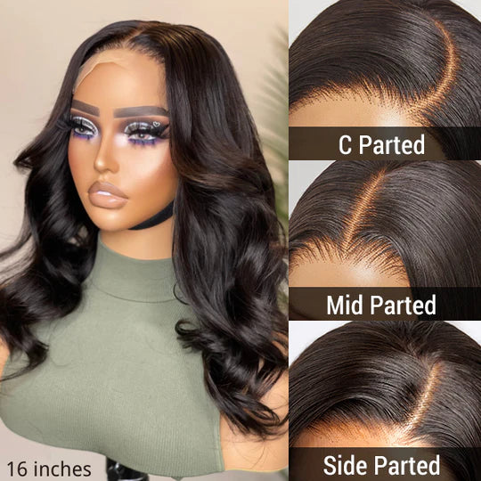 Gorgeous Loose Wave Closure Lace Glueless Wig 100% Human Hair