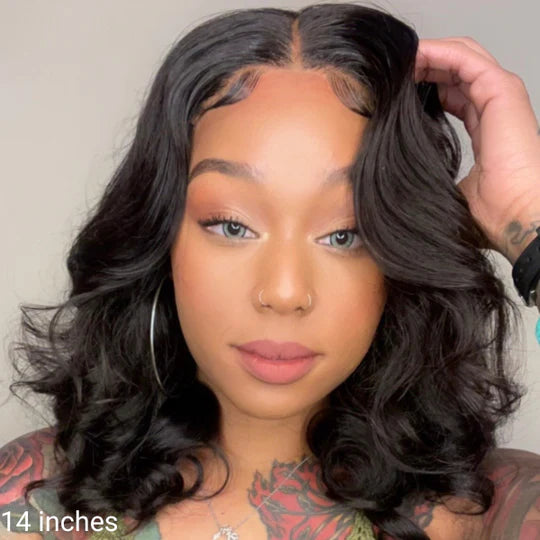 Gorgeous Loose Wave Closure Lace Glueless Wig 100% Human Hair