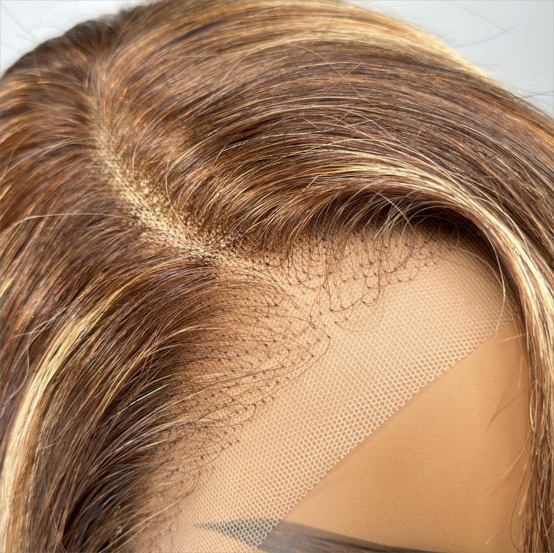 #P4/27 Cute Side Part Bob Wig With Side-Swept Bangs