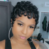 <span class="hot-icon"><img src="https://cdn.shopify.com/s/files/1/0555/4277/6110/files/pinkhottag.png?v=1701162684" alt="Hot Icon" width="30" height="20"> </span> Swirl Curls Pixie Cut Short Wig 100% Human Hair