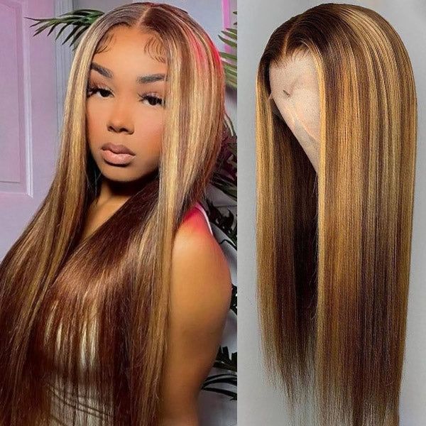 <span class="hot-icon"><img src="https://cdn.shopify.com/s/files/1/0555/4277/6110/files/tagweargo.png" alt="Wear Go Icon" width="50" height="19"> P4/27 Silky Straight 5x5 Pre-cut Glueless Lace Wig