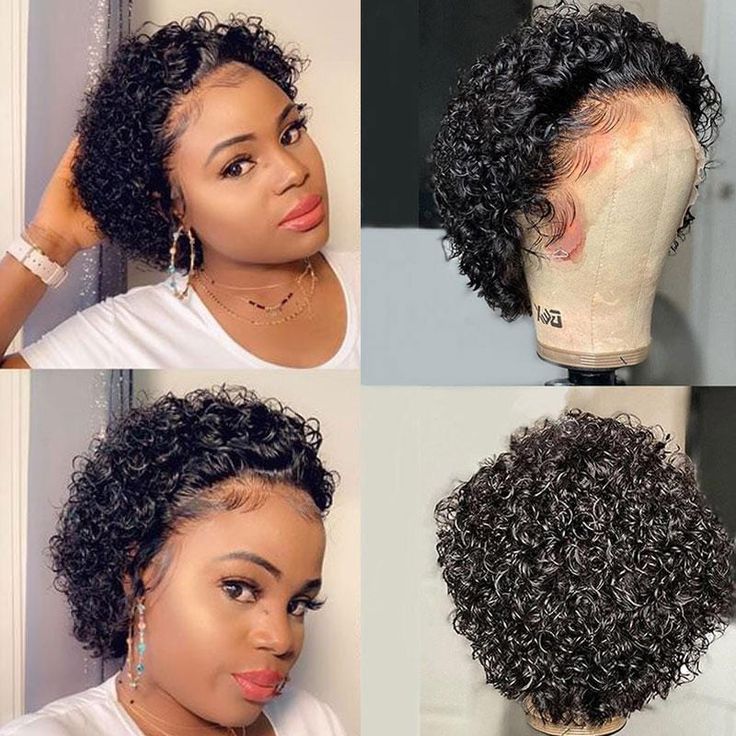 Curly Bob Lace Front Wig Human Hair