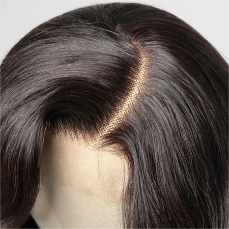 Elegant Natural Black Wavy Glueless 13x4 HD Lace Front Bob Wig