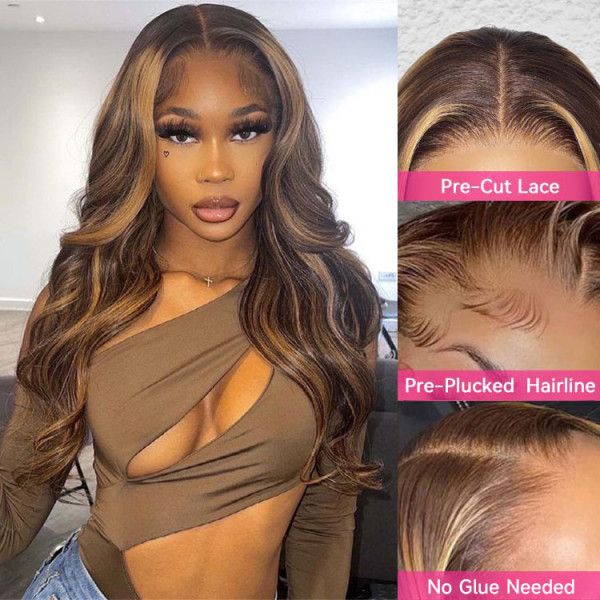 <span class="hot-icon"><img src="https://cdn.shopify.com/s/files/1/0555/4277/6110/files/tagweargo.png" alt="Wear Go Icon" width="50" height="19"> Glueless P4/27 Body Wave 5x5 HD Lace Front Wig