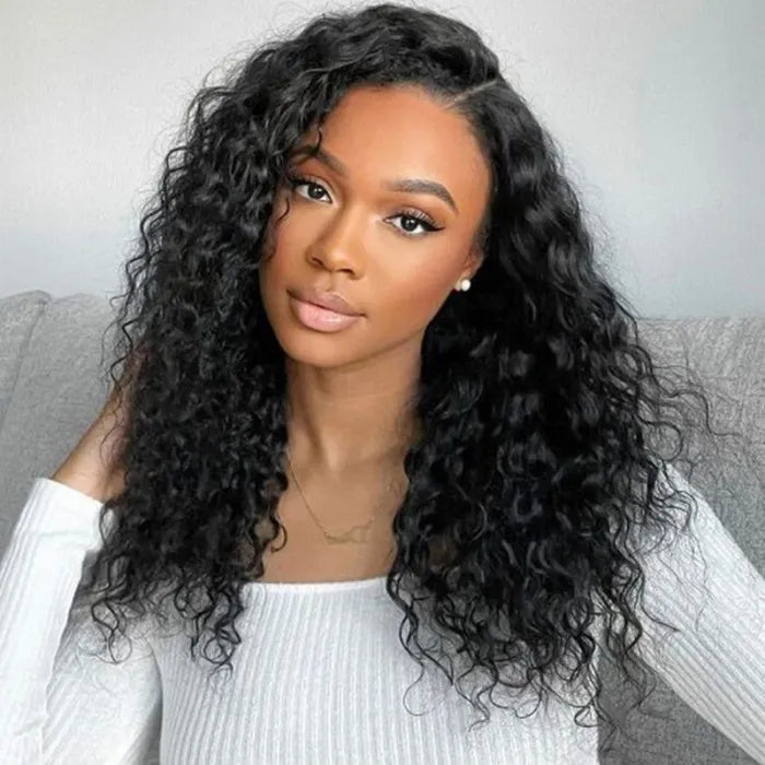 Water Wave Glueless Pre-Cut HD Lace Front Wig