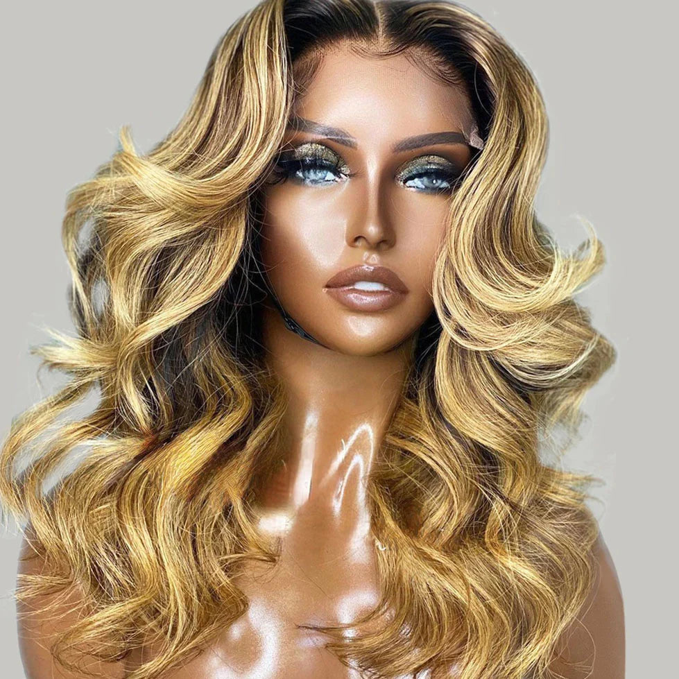 Ombre 1B/27 Body Wave 13x4 HD Lace Front Wig