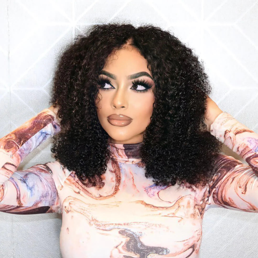 Natural Curl No Leave Out I Part Wig