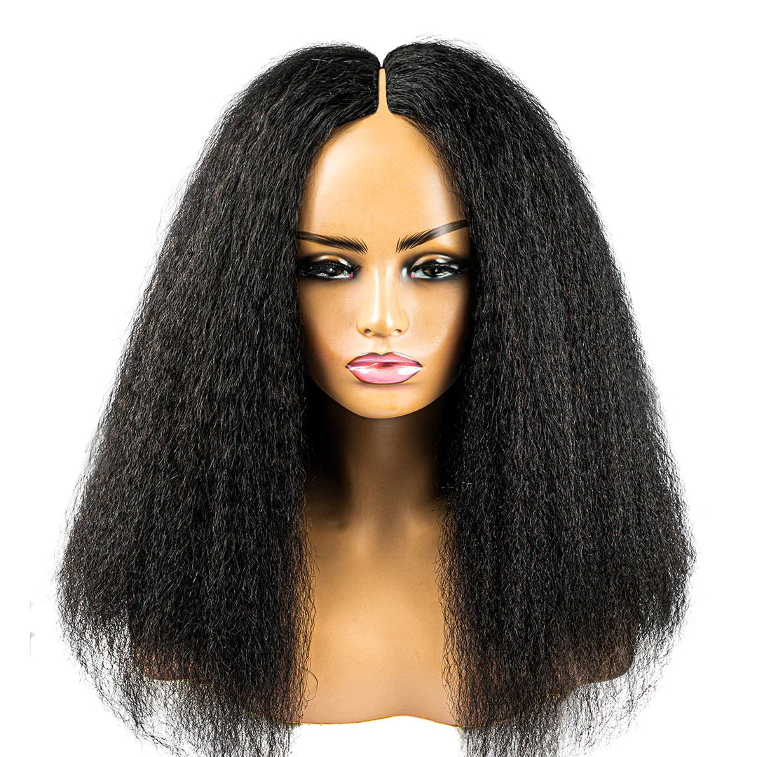 Thin Leave Out Kinky Straight I Part Wig