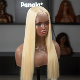 613 Blonde Silky Straight 13x4 HD Lace Front Wig