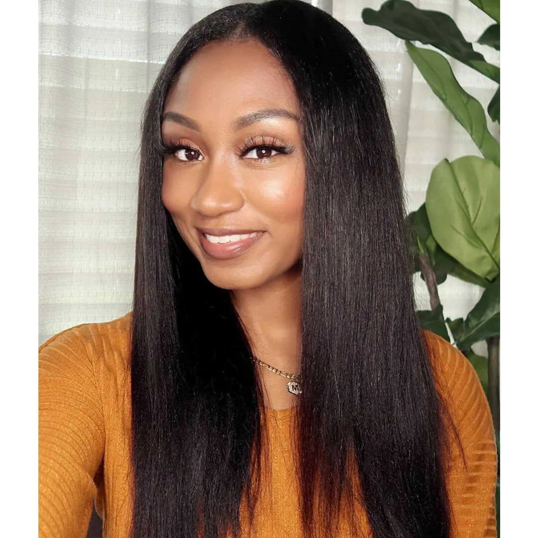 Thin Leave Out Yaki Straight I Part Wig