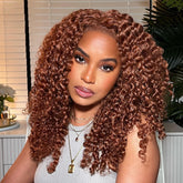 Ginger Brown Curly 13x4 HD Lace Front Wig