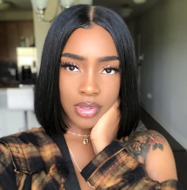 Silky Straight Bob Wig 13x4 HD Lace Front Wig