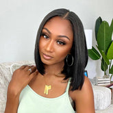 No Leave Out Silky Straight I Part Bob Wig
