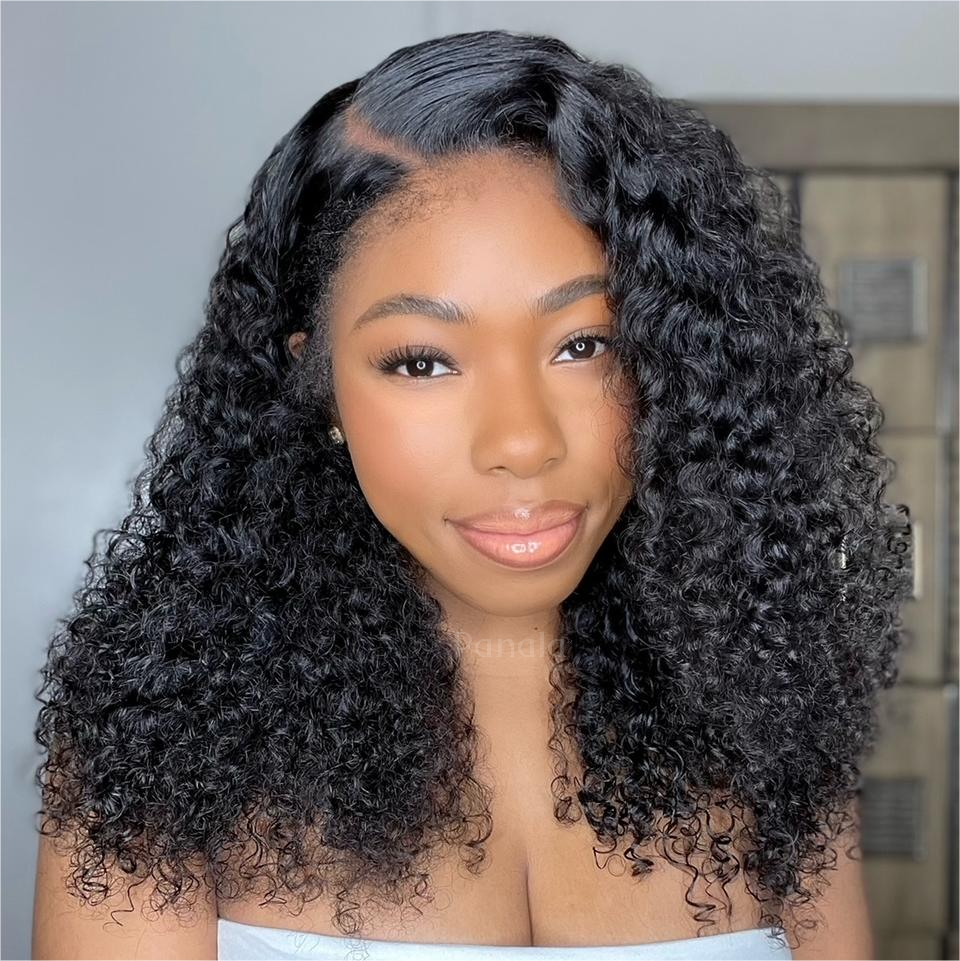 Kinky Edges Hairline Undetectable Lace Front Curly Wig