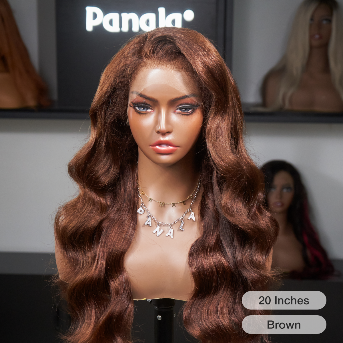 Brown Kinky Edges Indétectable HD Lace Front Wig Body Wave 