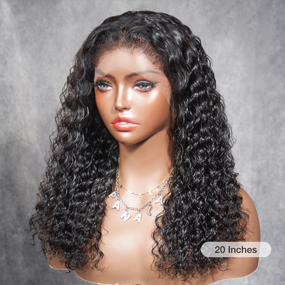Kinky Edges Hairline Indétectable Lace Front Wig Deep Wave 