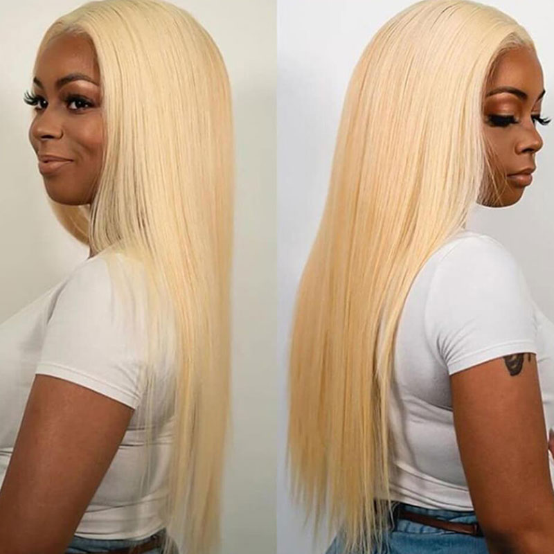 613 Blonde Silky Straight 7x5 HD Glueless Lace Front Wig - 2