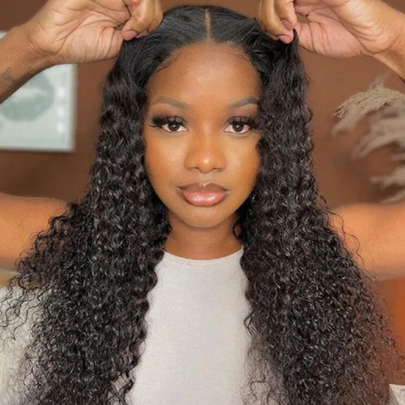Glueless Pre-cut 7x5 HD Lace Front Curly Wig - 2