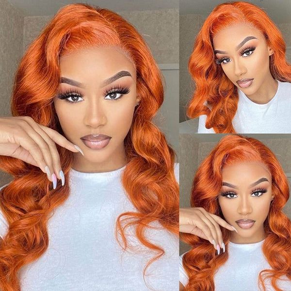 Ginger Yellow Body Wave 13x4 HD Lace Front Wig