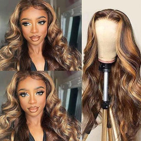 Glueless P4/27 Body Wave 7x5 HD Lace Front Wig - 3