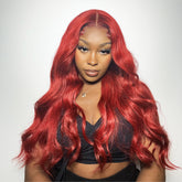 Cherry Red Body Wave 13x4 HD Lace Front Wig