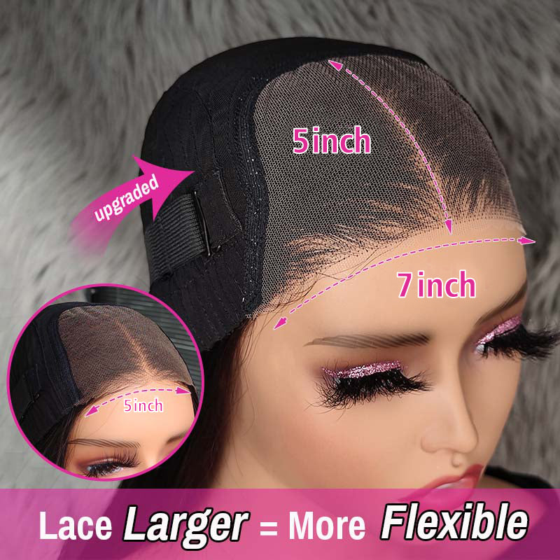 Loose Deep Lace Closure Wig with Pre-Plucked Hairline Pre-Cut HD Lace Glueless Wigs Beginner Friendly