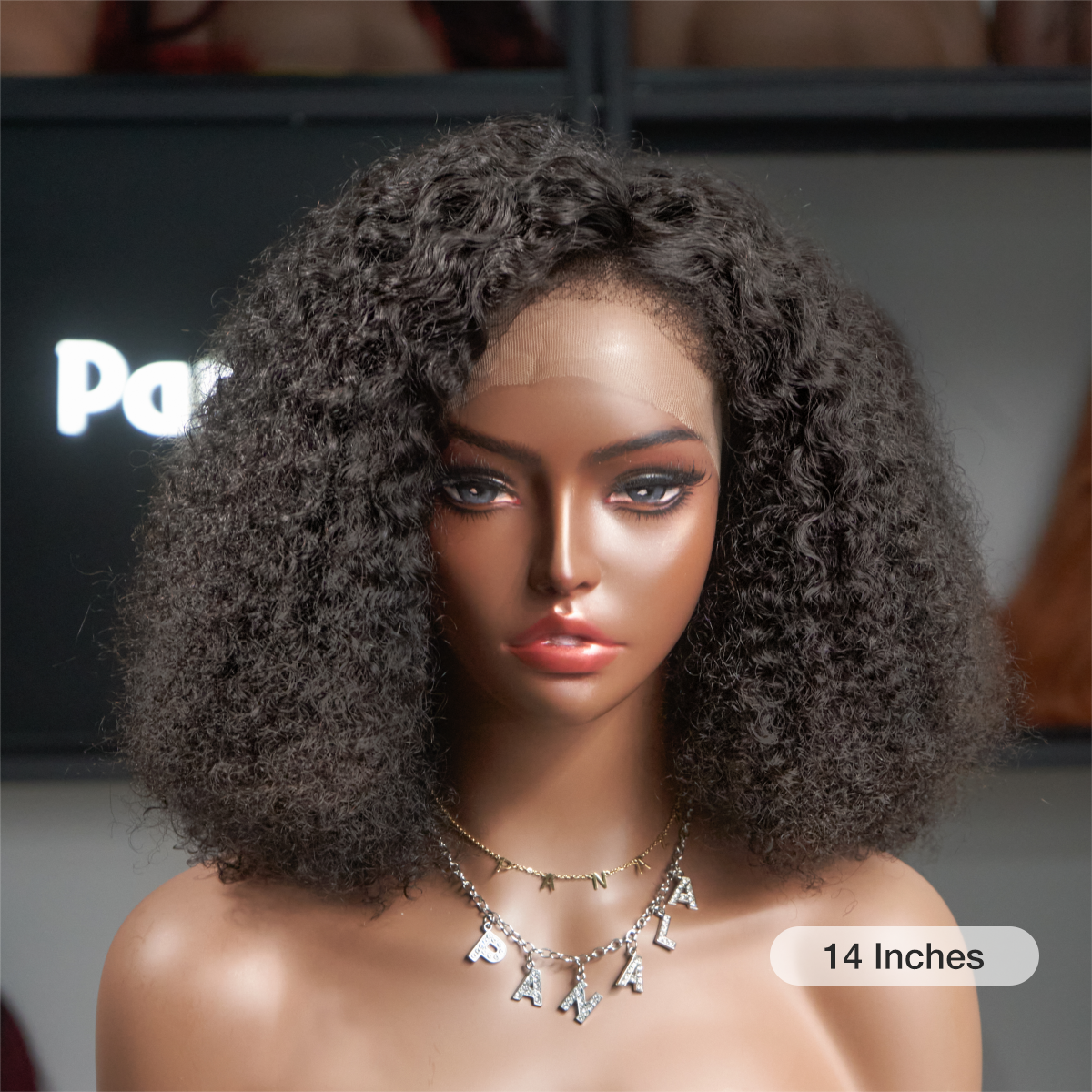 Kinky Edges Hairline Undetectable HD Lace Front Kinky Curly Bob Wig