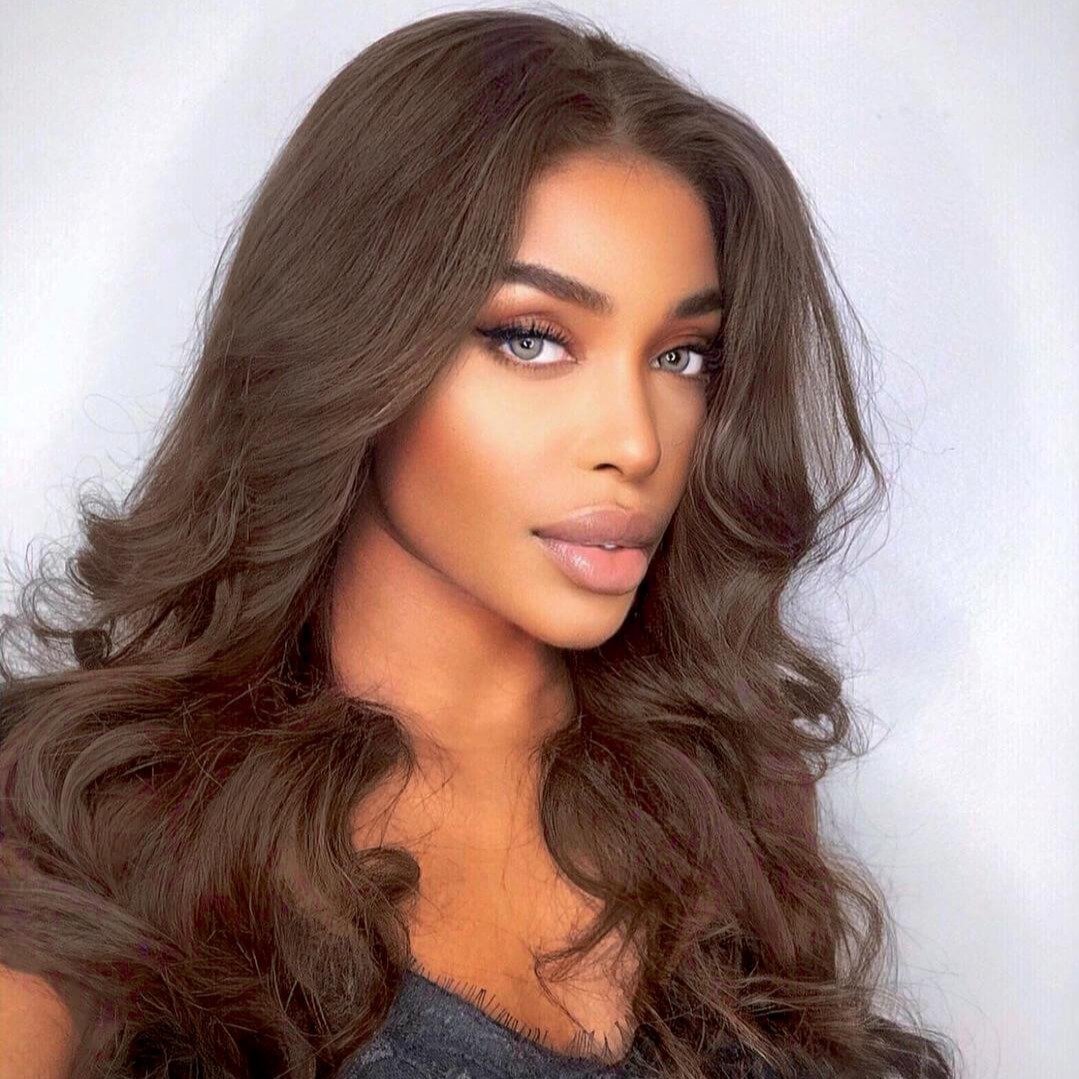 Brown Body Wave 13x4 HD Lace Front Wig