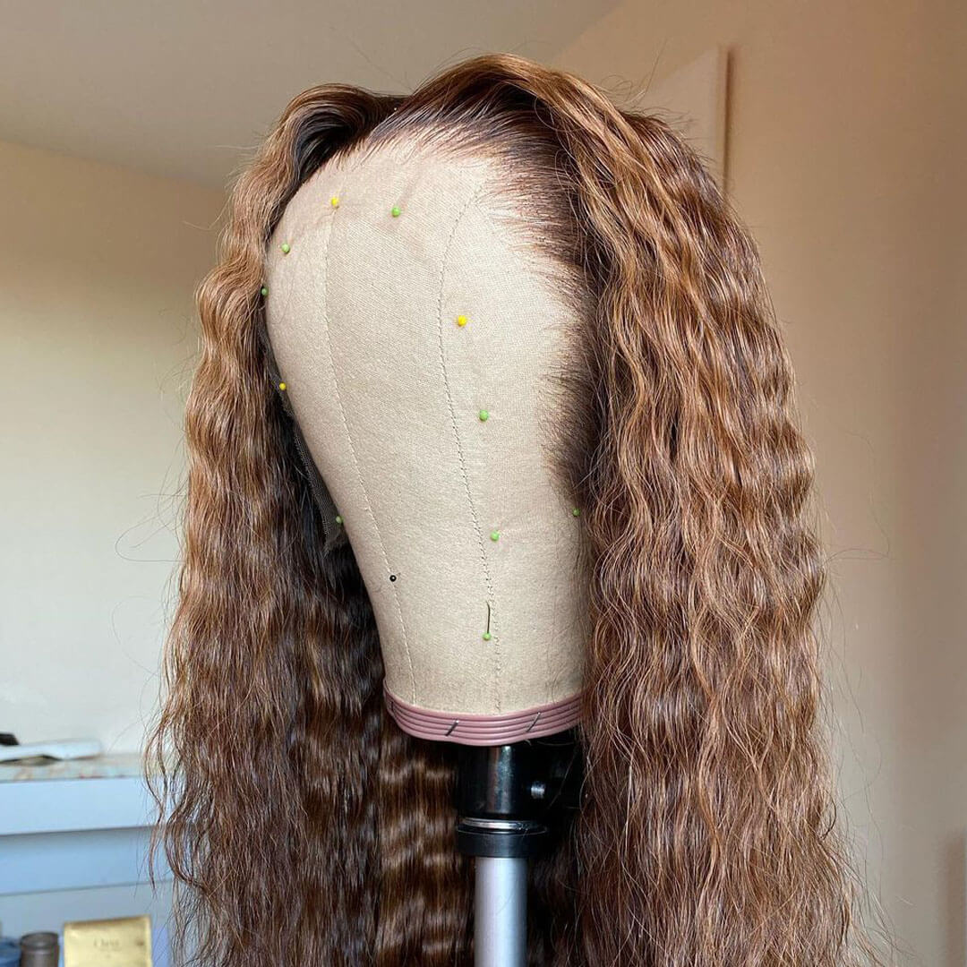 Brown Deep Wave 13x4 HD Lace Front Wig