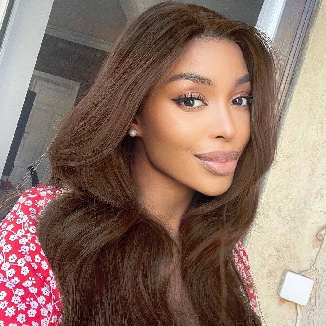 Brown Body Wave 13x4 HD Lace Front Wig