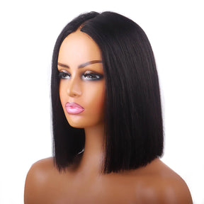 No Leave Out Silky Straight I Part Bob Wig