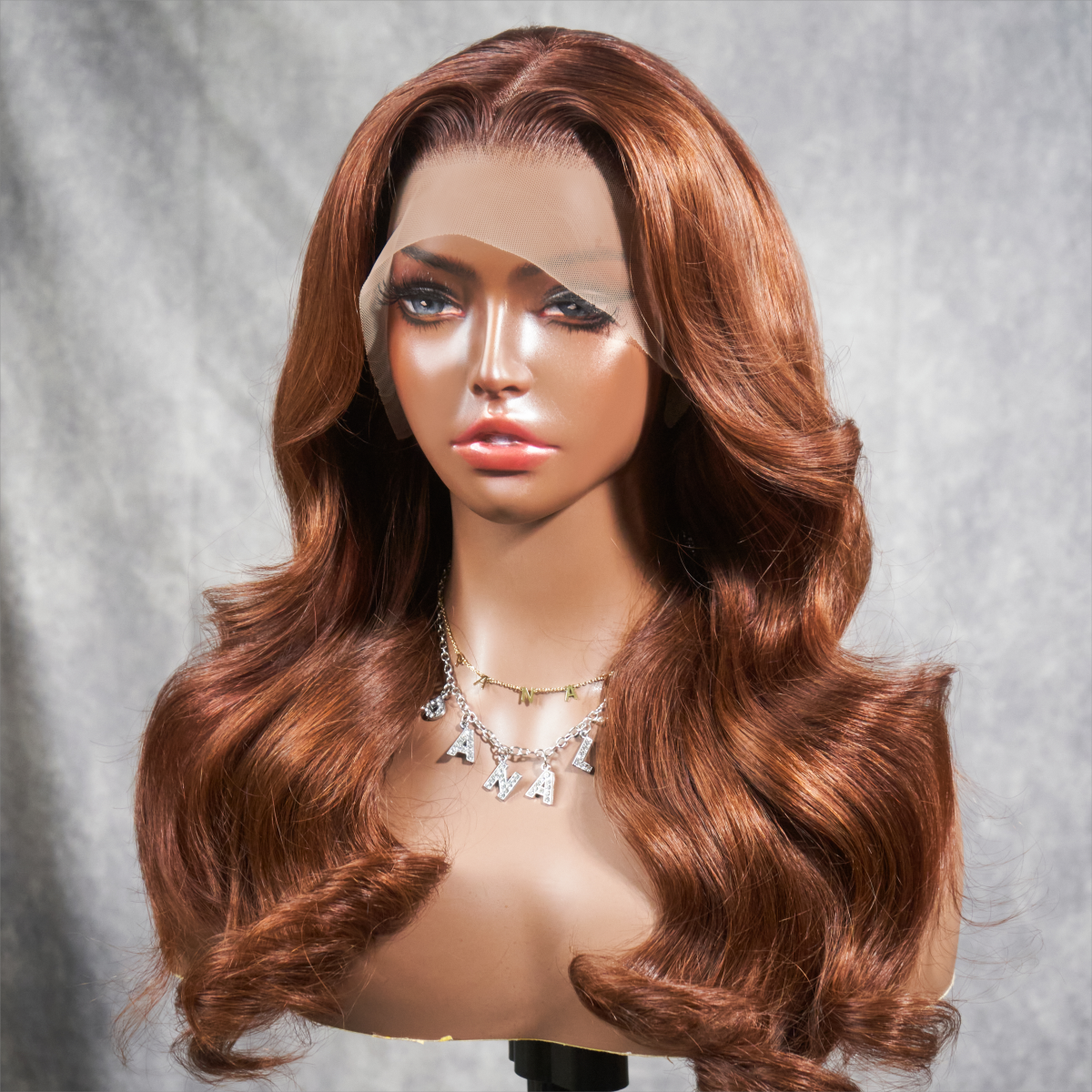 Perruque Lace Front 13x4 HD Body Wave brune 